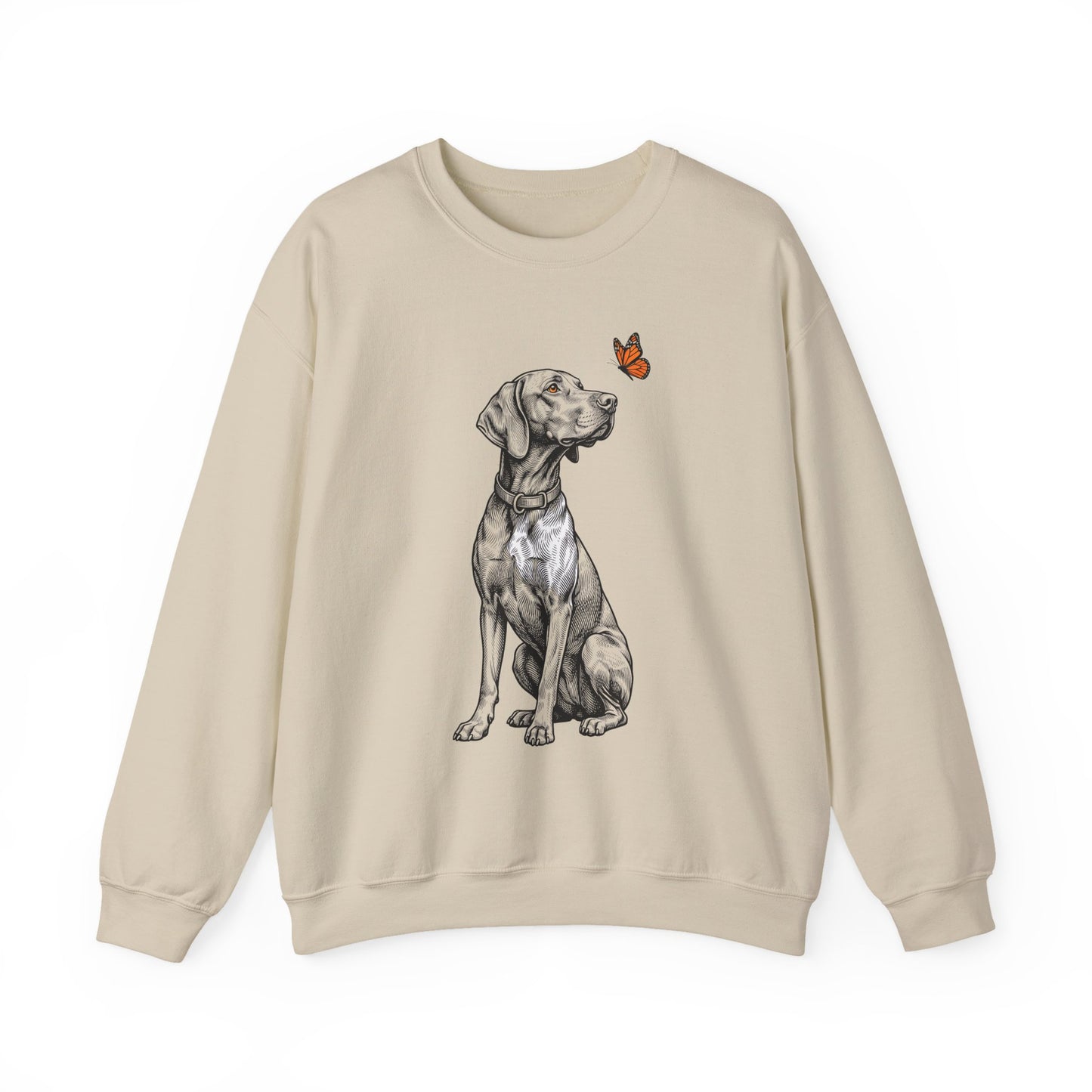 Vizsla Butterfly Crewneck Sweatshirt