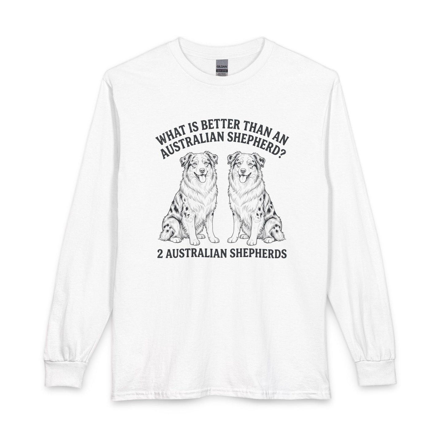 2 Australian Shepherds Long Sleeve