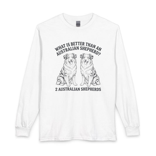2 Australian Shepherds Long Sleeve