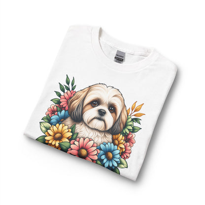 Shih Tzu Flower Wreath Long Sleeve