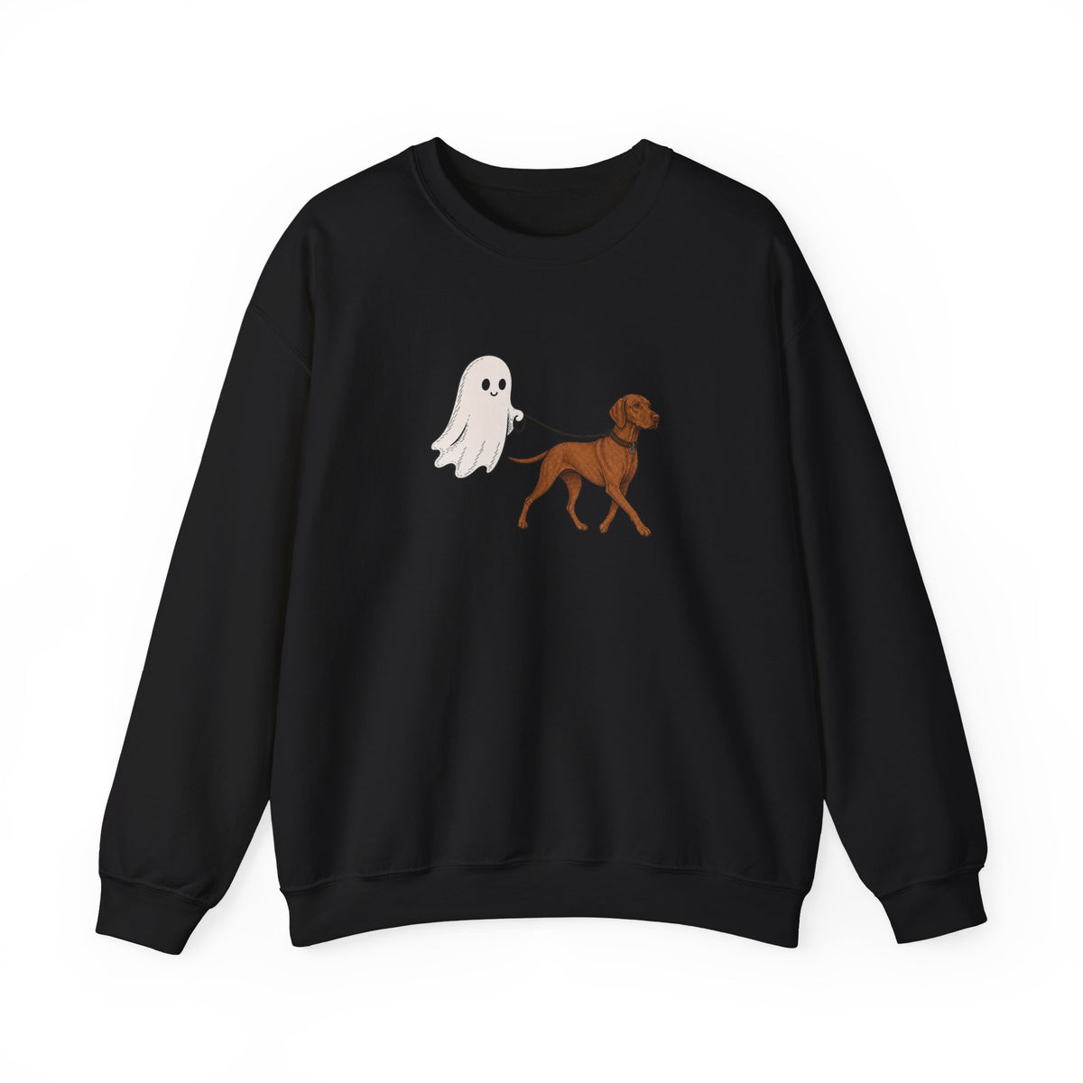 Vizsla Ghost Halloween Crewneck Sweatshirt