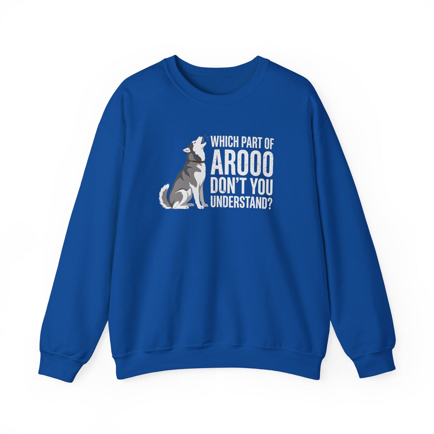 Husky Howling Crewneck Sweatshirt Royal