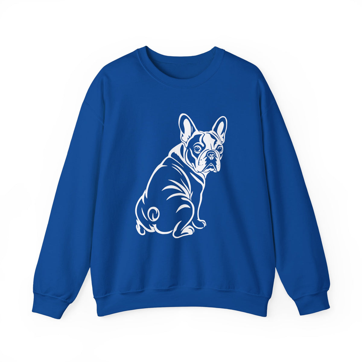 French Bulldog Graphic Crewneck Sweatshirt Royal