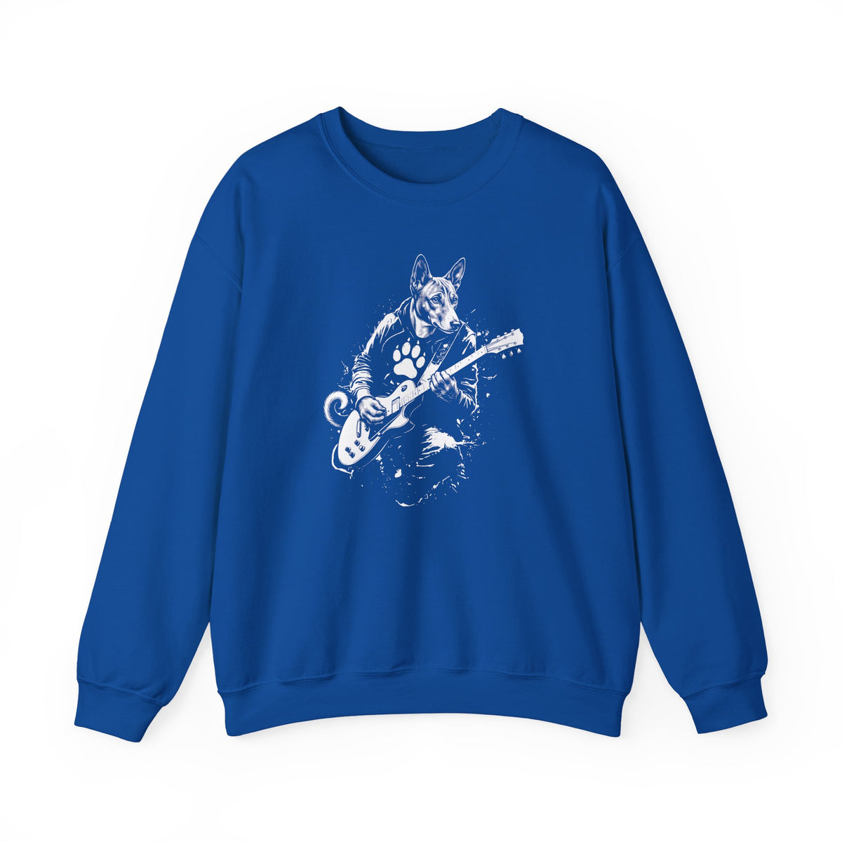 Basenji Guitar Crewneck Sweatshirt