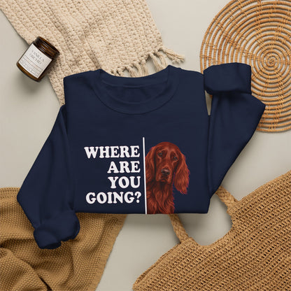 Irish Setter Where Are You Going Crewneck Sweatshirt