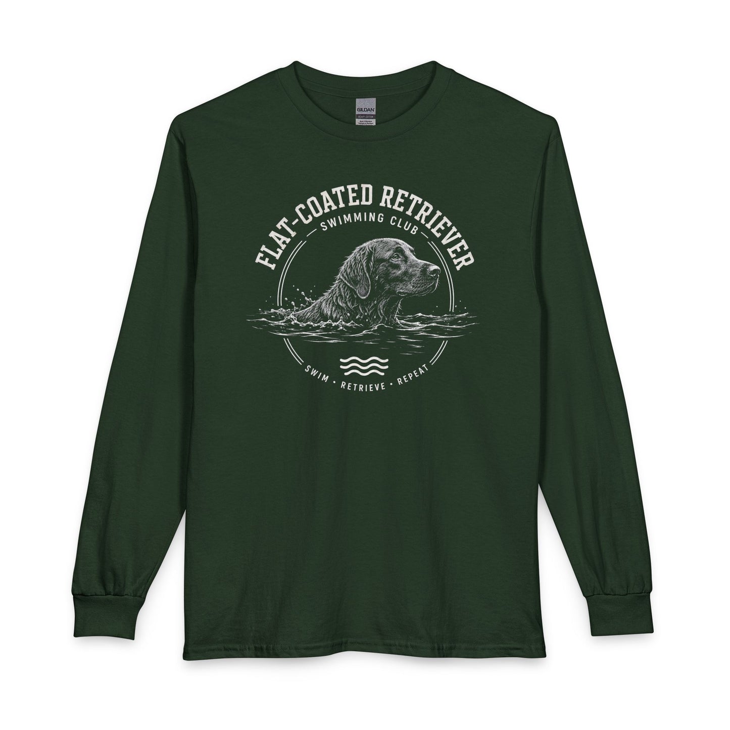 Flat-Coated Retriever Swimming Club Long Sleeve