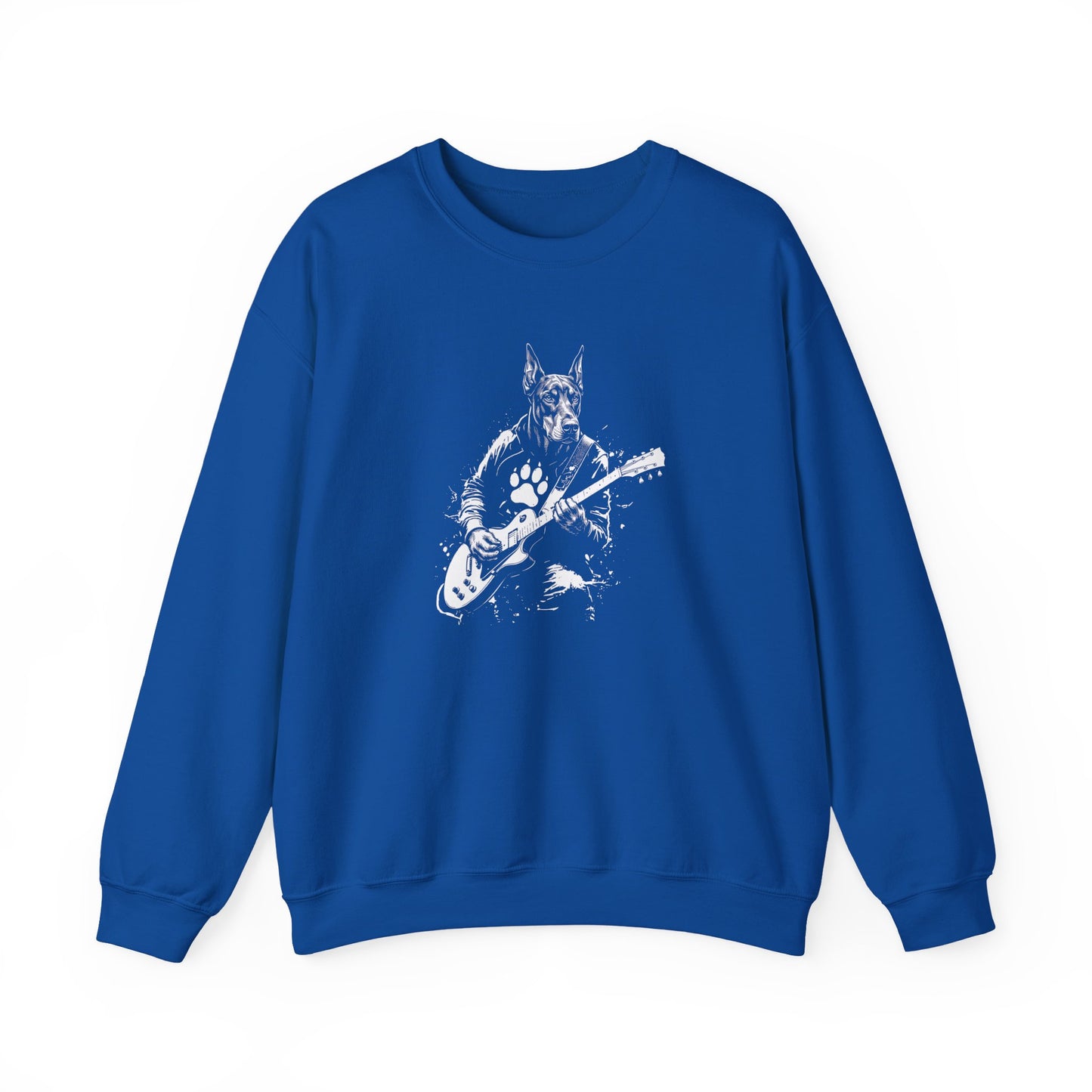 Doberman Guitar Crewneck Sweatshirt