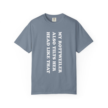 Rottweiler Tilts Her Head Premium Tee