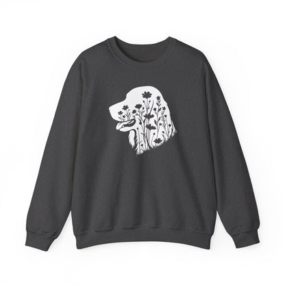 Irish Setter Flowers Crewneck Sweatshirt