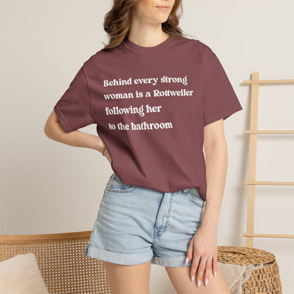 Rottweiler Strong Woman Premium Tee