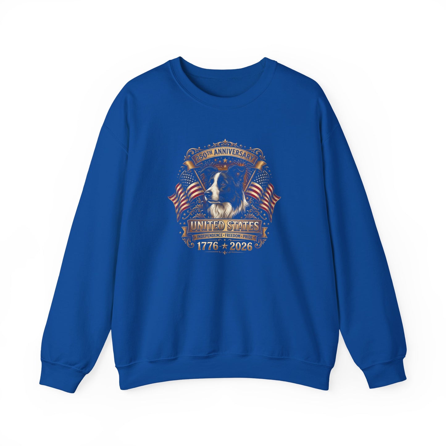 Border Collie USA 250 Anniversary Crewneck Sweatshirt