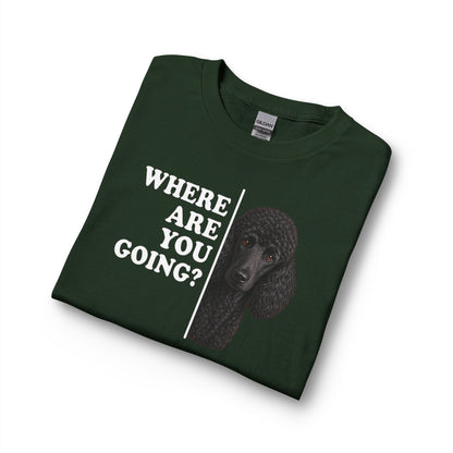 Standard Poodle Where Are You Going Black Long Sleeve