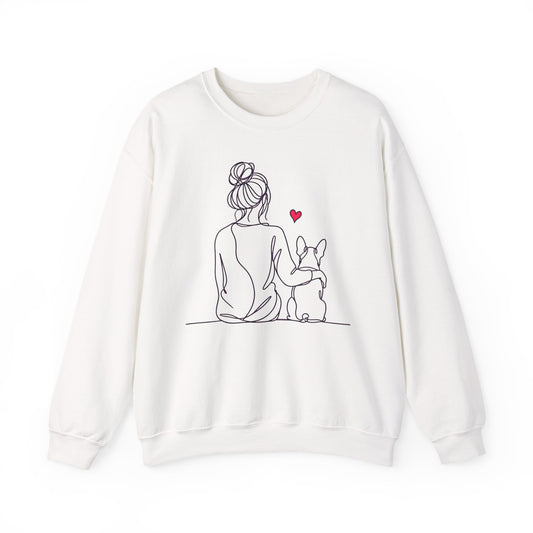 Boston Terrier Hug Crewneck Sweatshirt