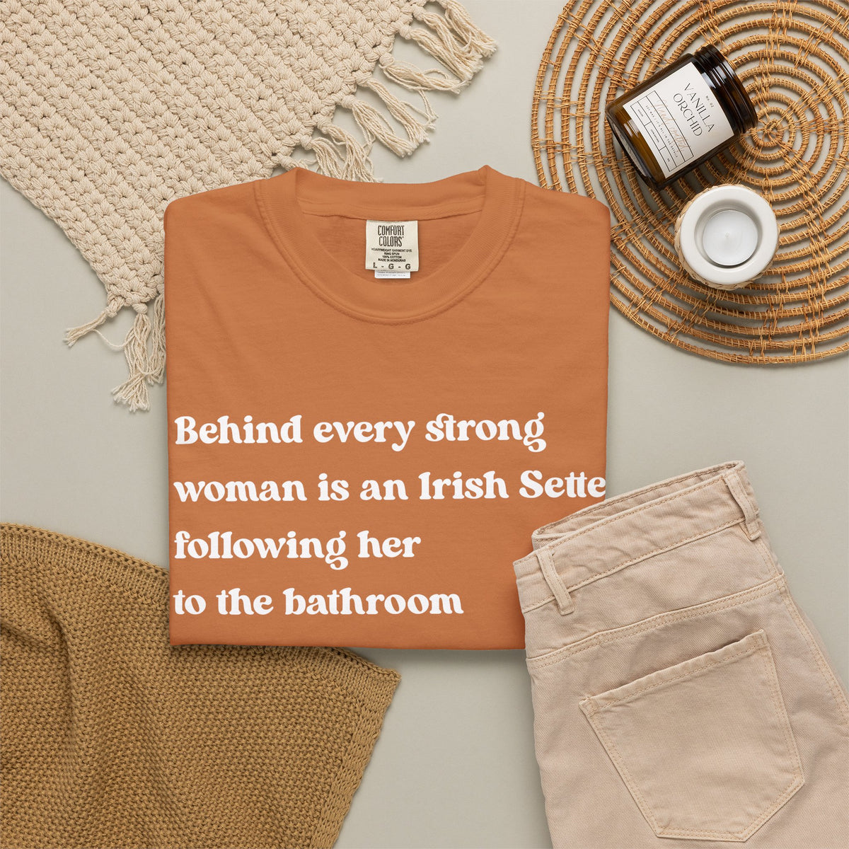 Irish Setter Strong Woman Premium Tee