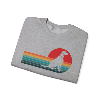 Irish Setter Retro Sunset Crewneck Sweatshirt