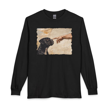 God Creates Black Boxer Long Sleeve