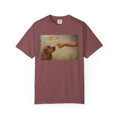 God Creates Red Cocker Spaniel Premium Tee