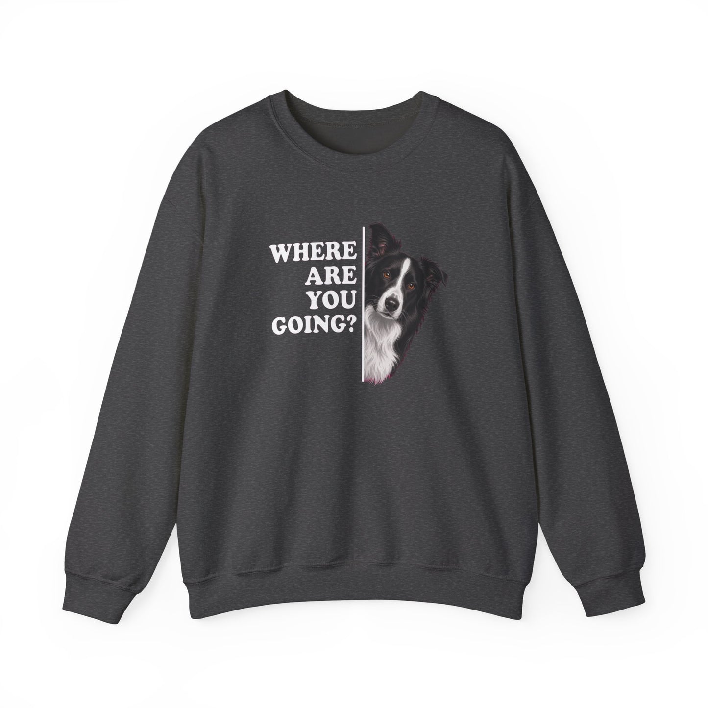 Border Collie Alert Crewneck Sweatshirt