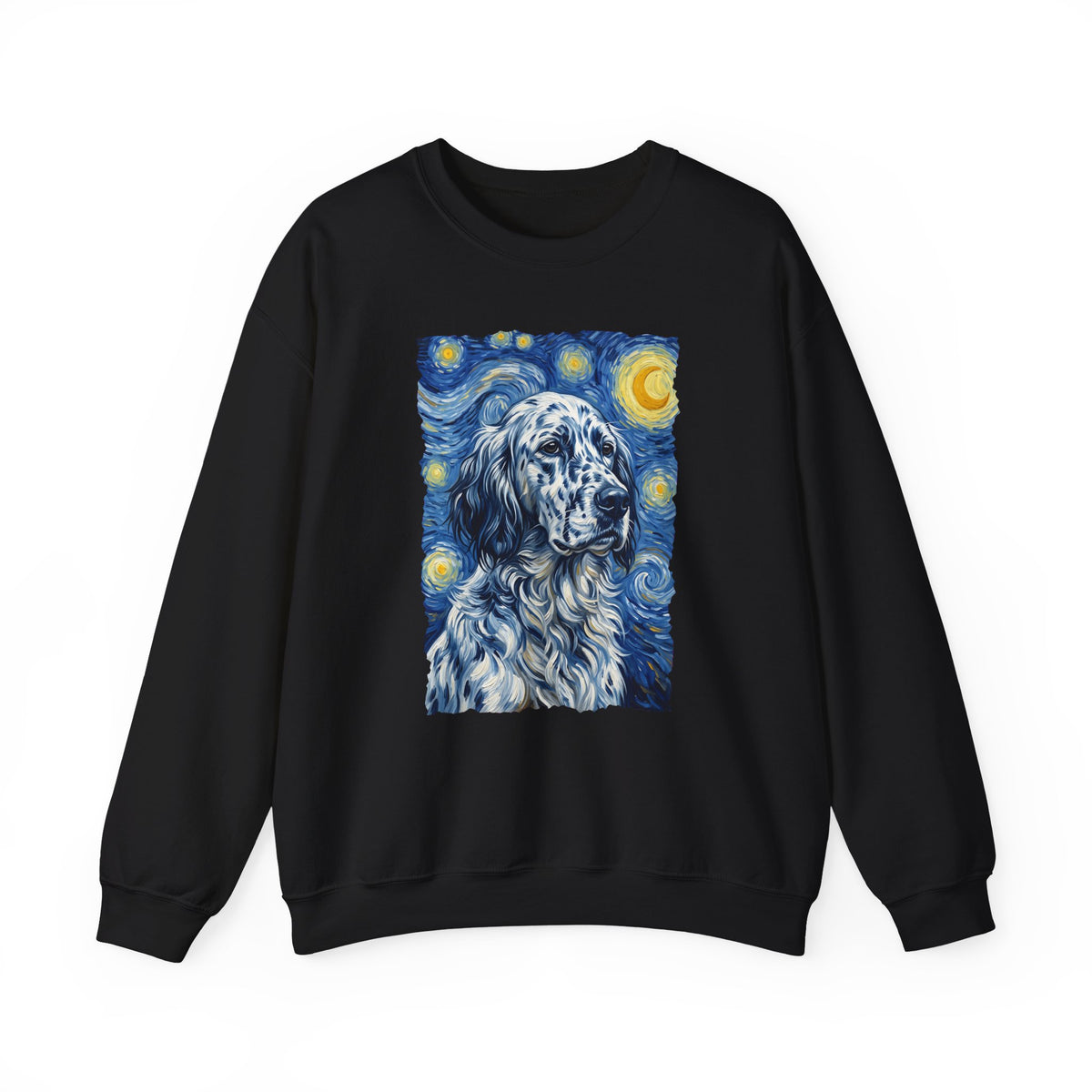 English Setter Van Gogh Crewneck Sweatshirt