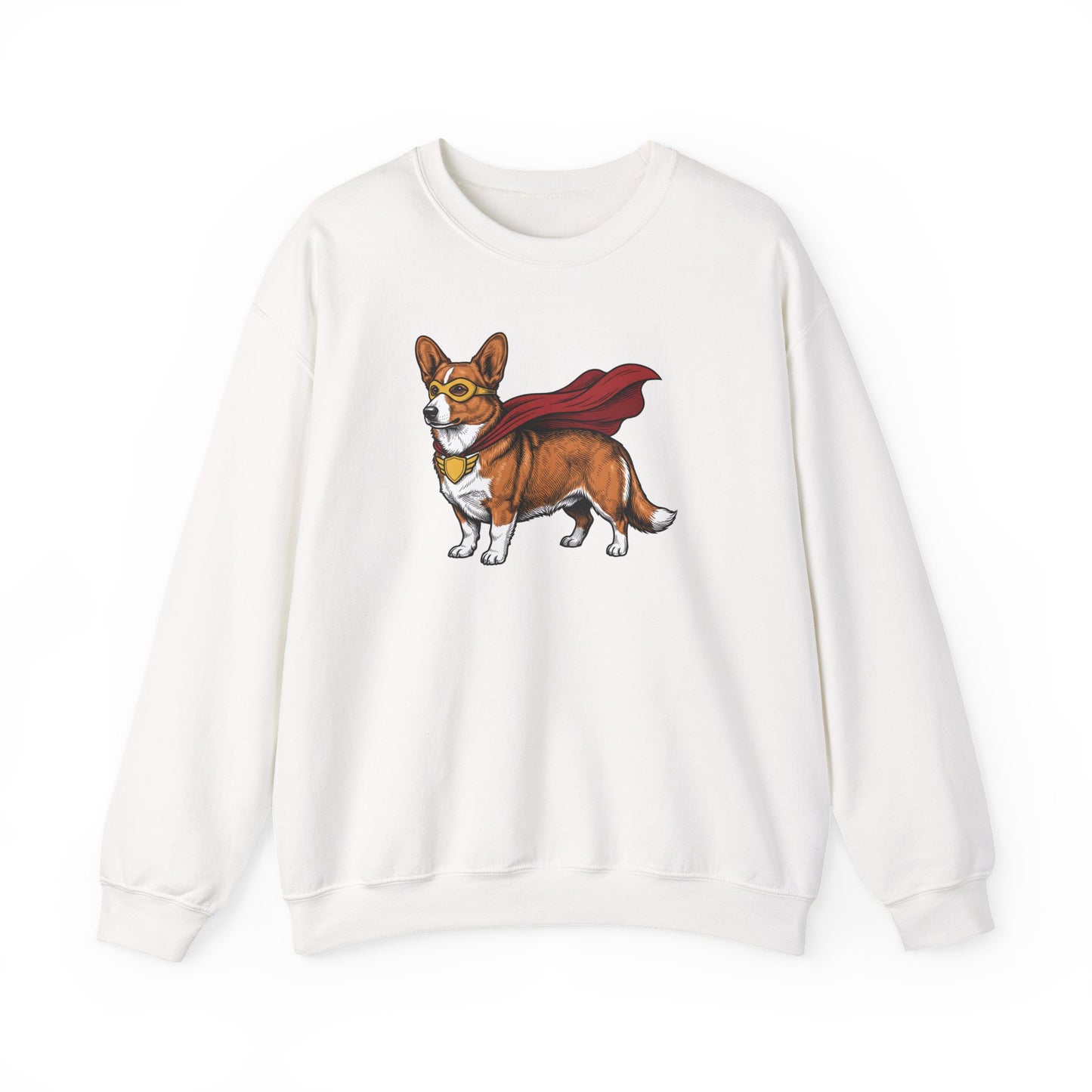 Cardigan Welsh Corgi Red Superhero Crewneck Sweatshirt