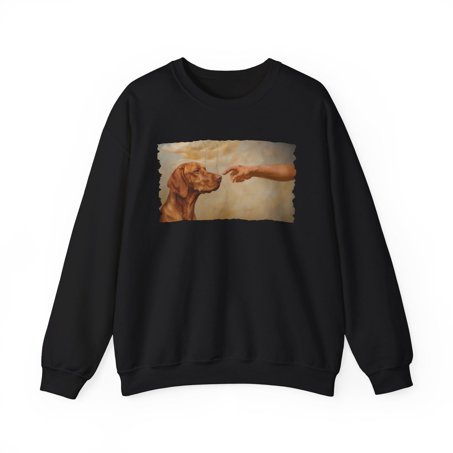 God Creates Vizsla Crewneck Sweatshirt