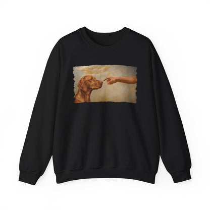 God Creates Vizsla Crewneck Sweatshirt