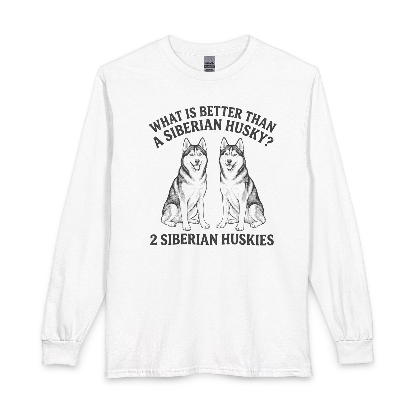 2 Huskies Long Sleeve