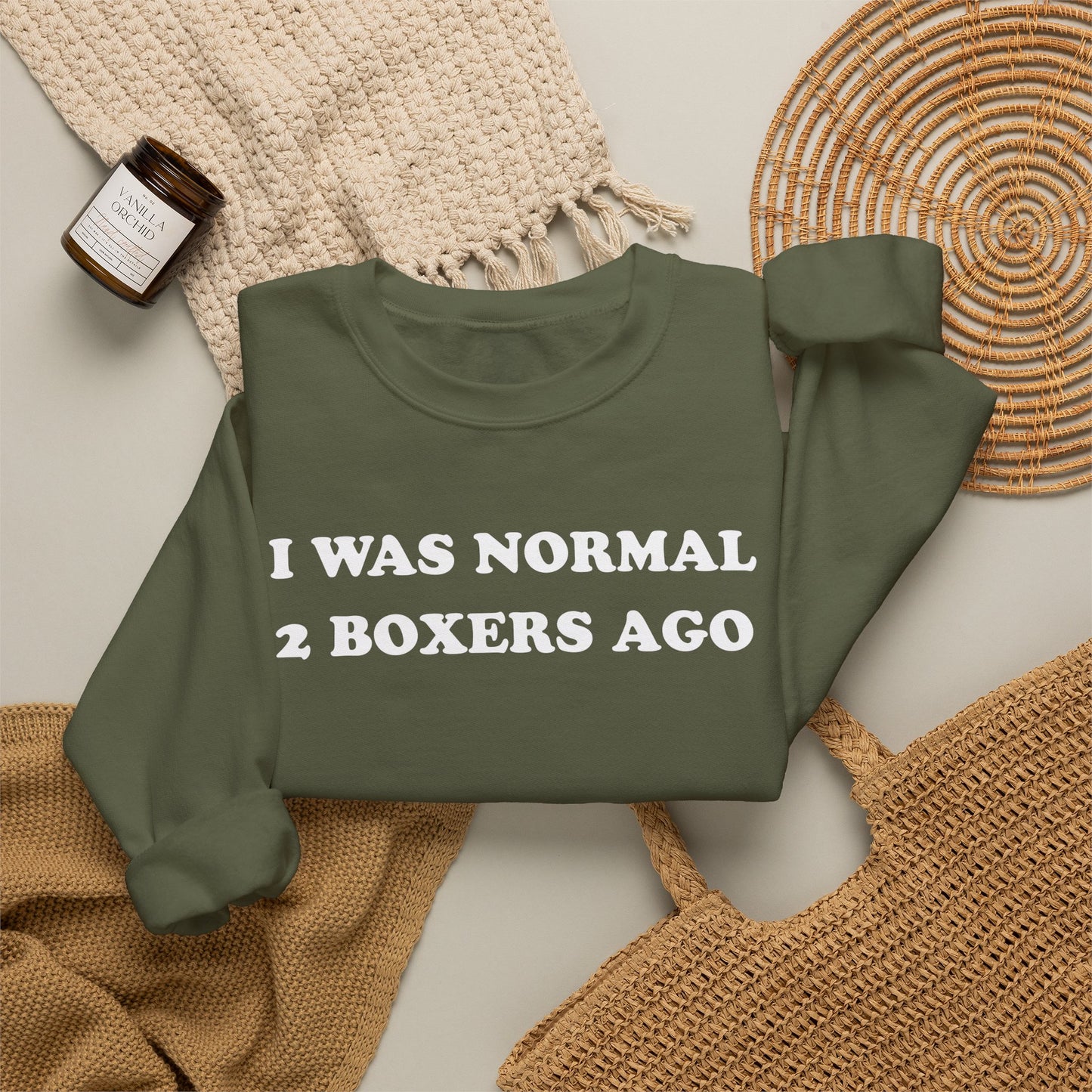 2 Boxers Crewneck Sweatshirt