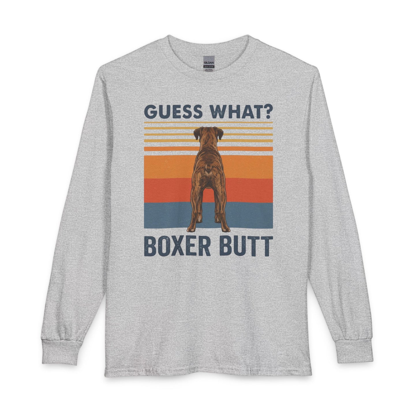 Brindle Boxer Butt Long Sleeve