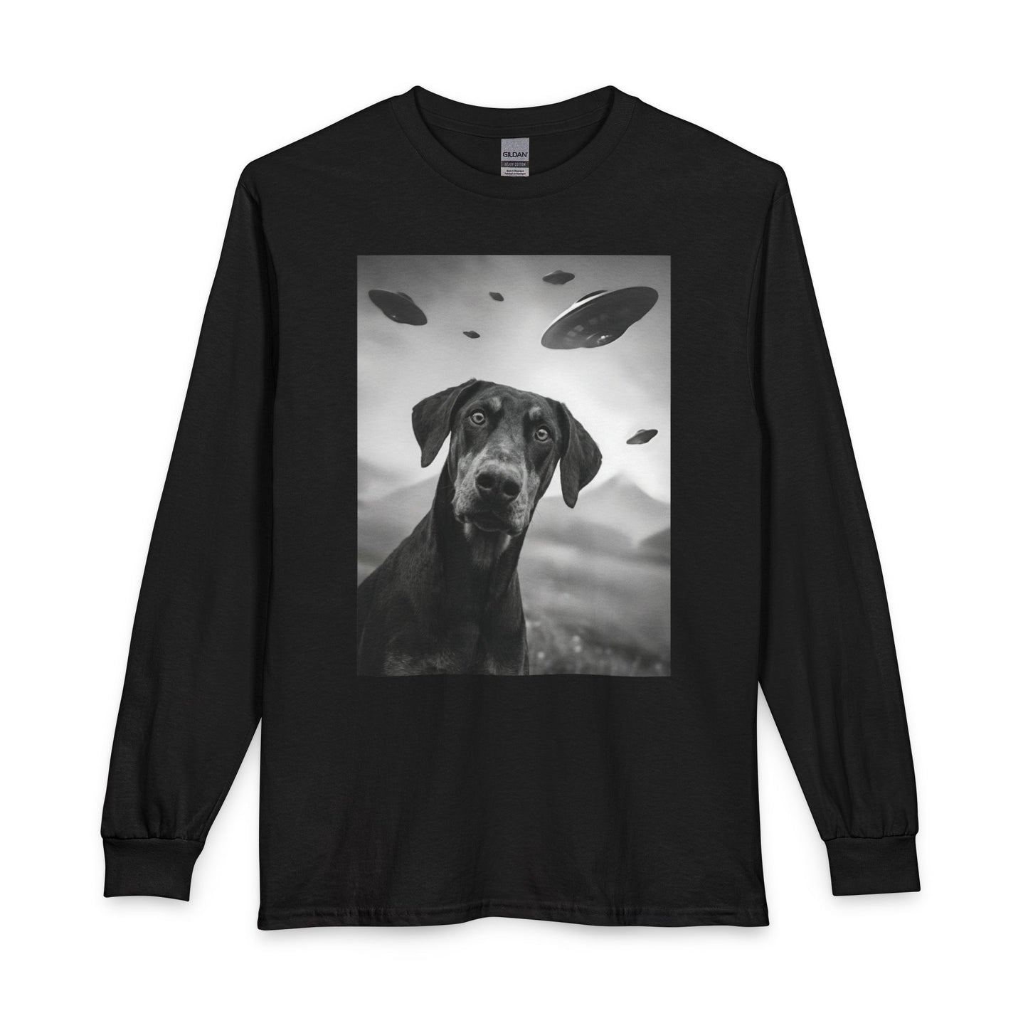 Doberman Pinscher UFO Long Sleeve