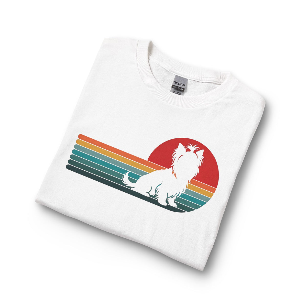 Yorkshire Terrier Retro Sunset Long Sleeve