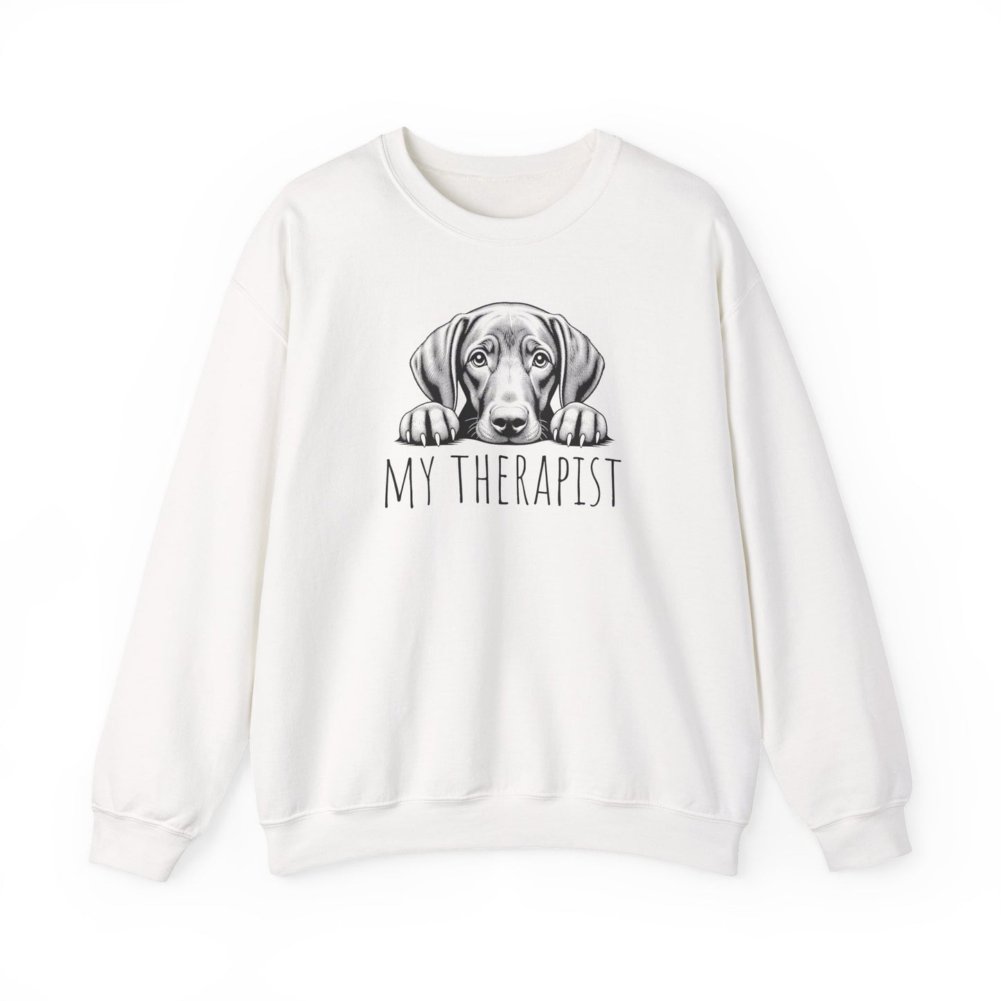 Vizsla My Therapist Crewneck Sweatshirt