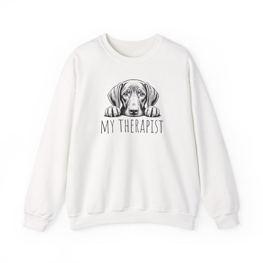 Vizsla My Therapist Crewneck Sweatshirt