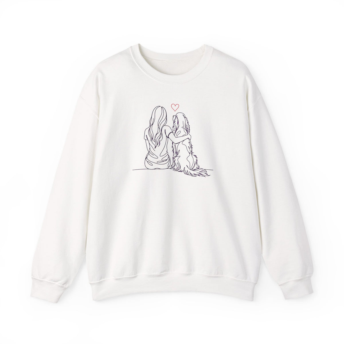 English Setter Hug Crewneck Sweatshirt