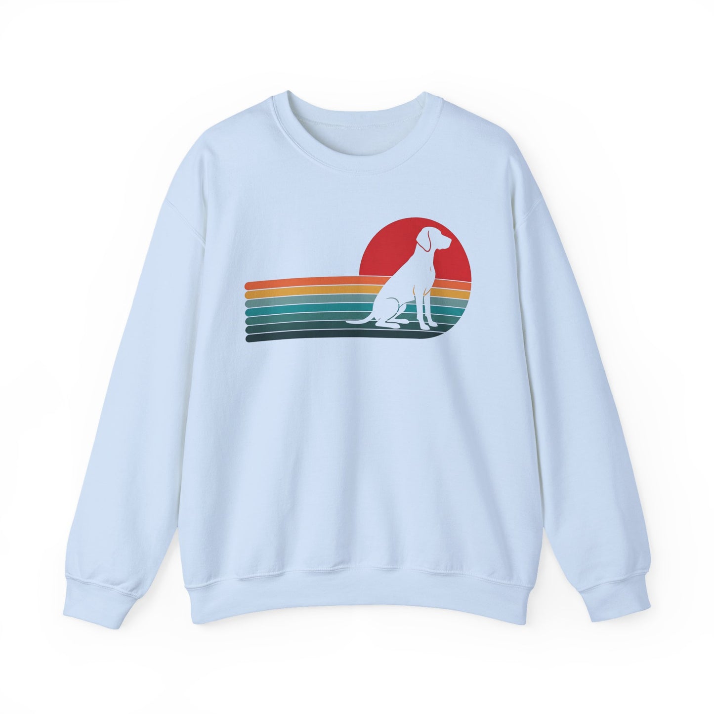 Vizsla Retro Sunset Crewneck Sweatshirt