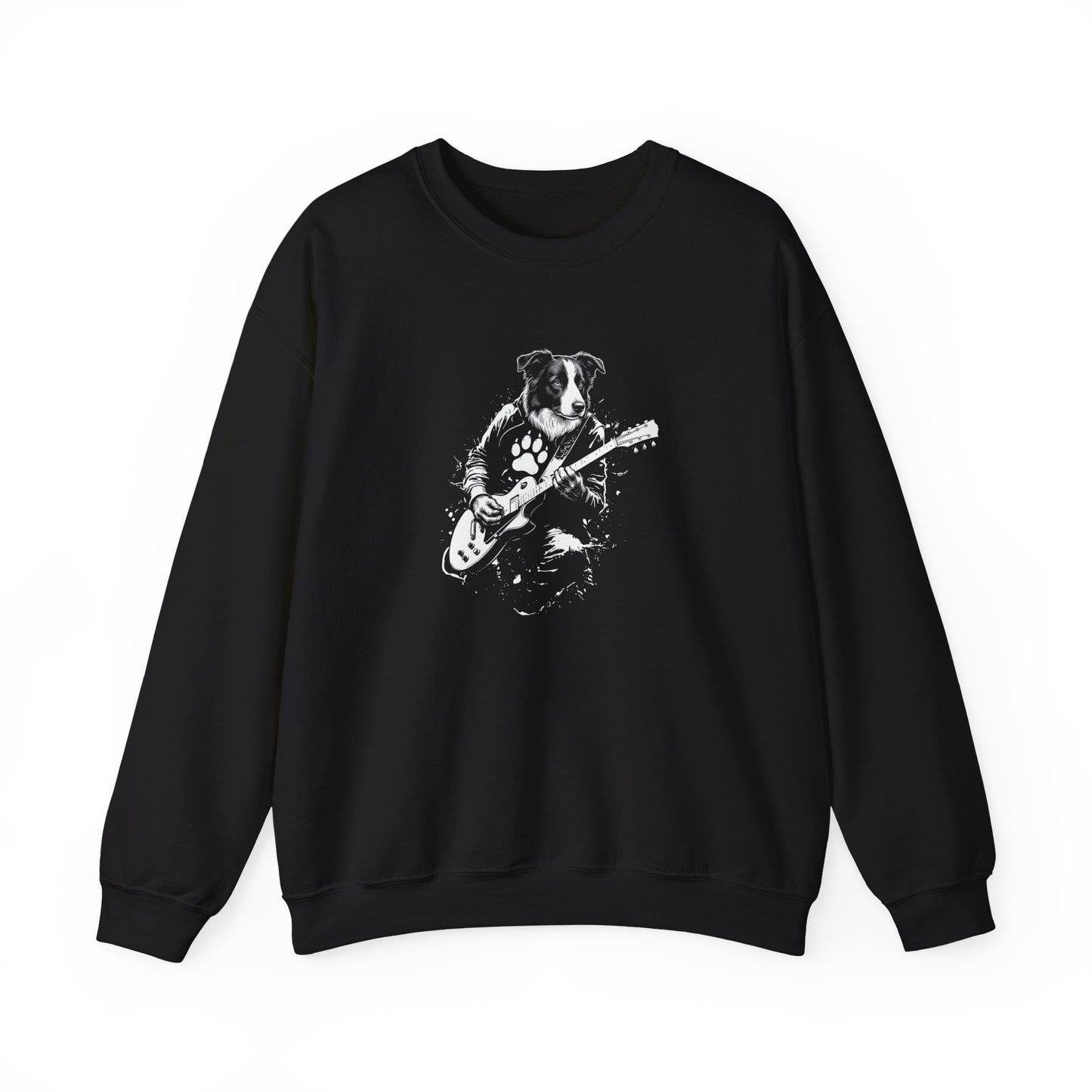 Border Collie Guitar Crewneck Sweatshirt