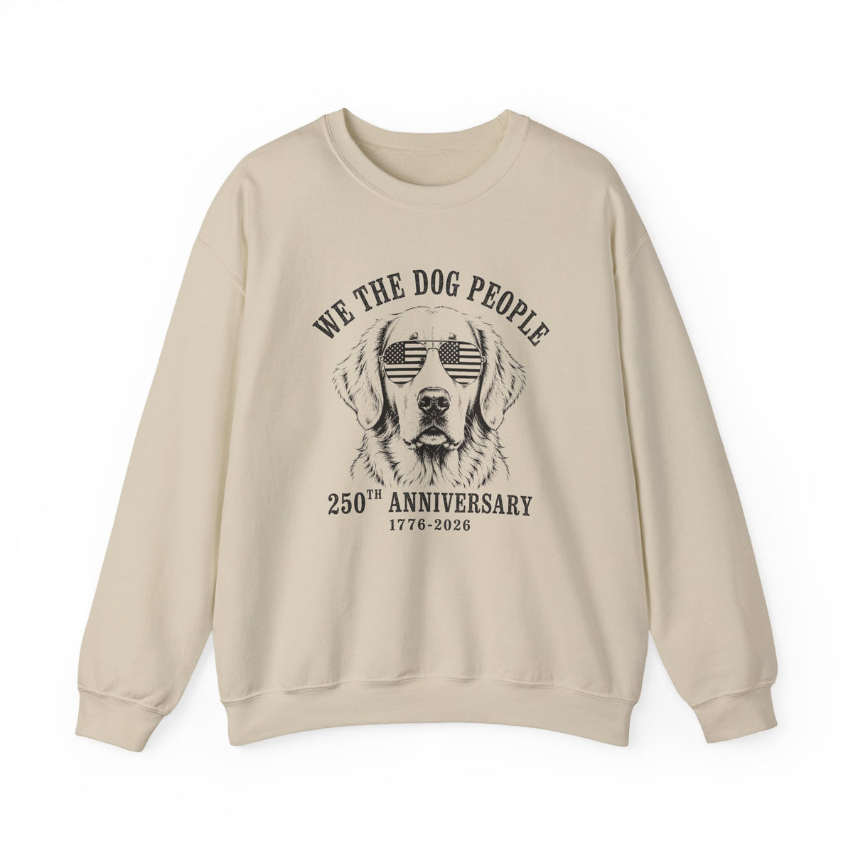 Golden Retriever 250 Years Crewneck Sweatshirt Sand