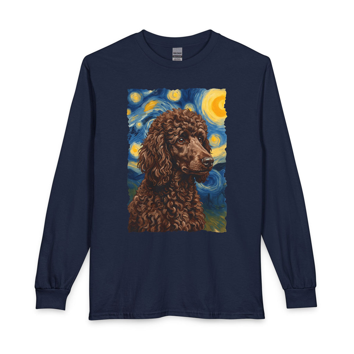 Standard Poodle Van Gogh Chocolate Long Sleeve