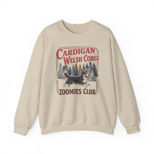 Cardigan Welsh Corgi Zoomies Club Crewneck Sweatshirt