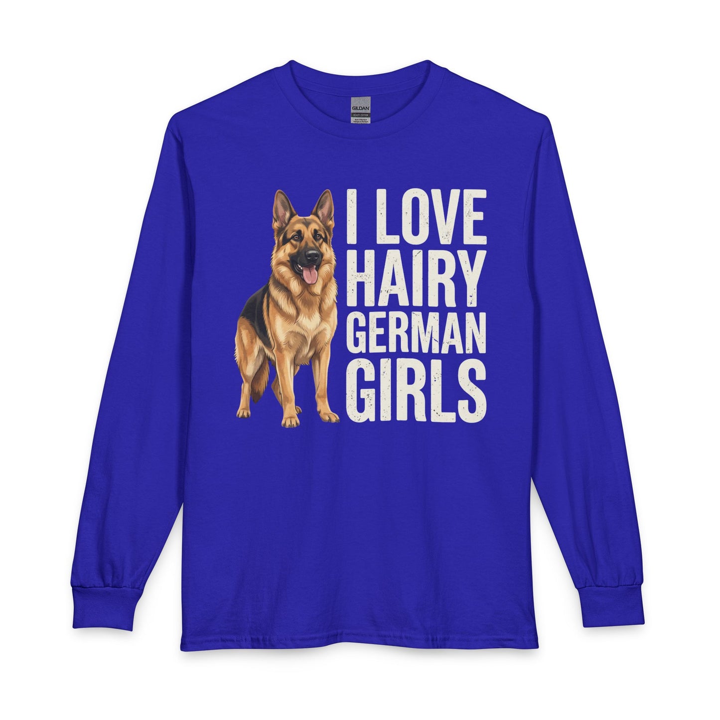 German Shepherd Hairy German Girls Long Sleeve