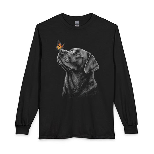 Labrador Butterfly Long Sleeve Black