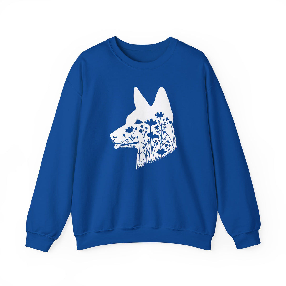 Basenji Flowers Crewneck Sweatshirt