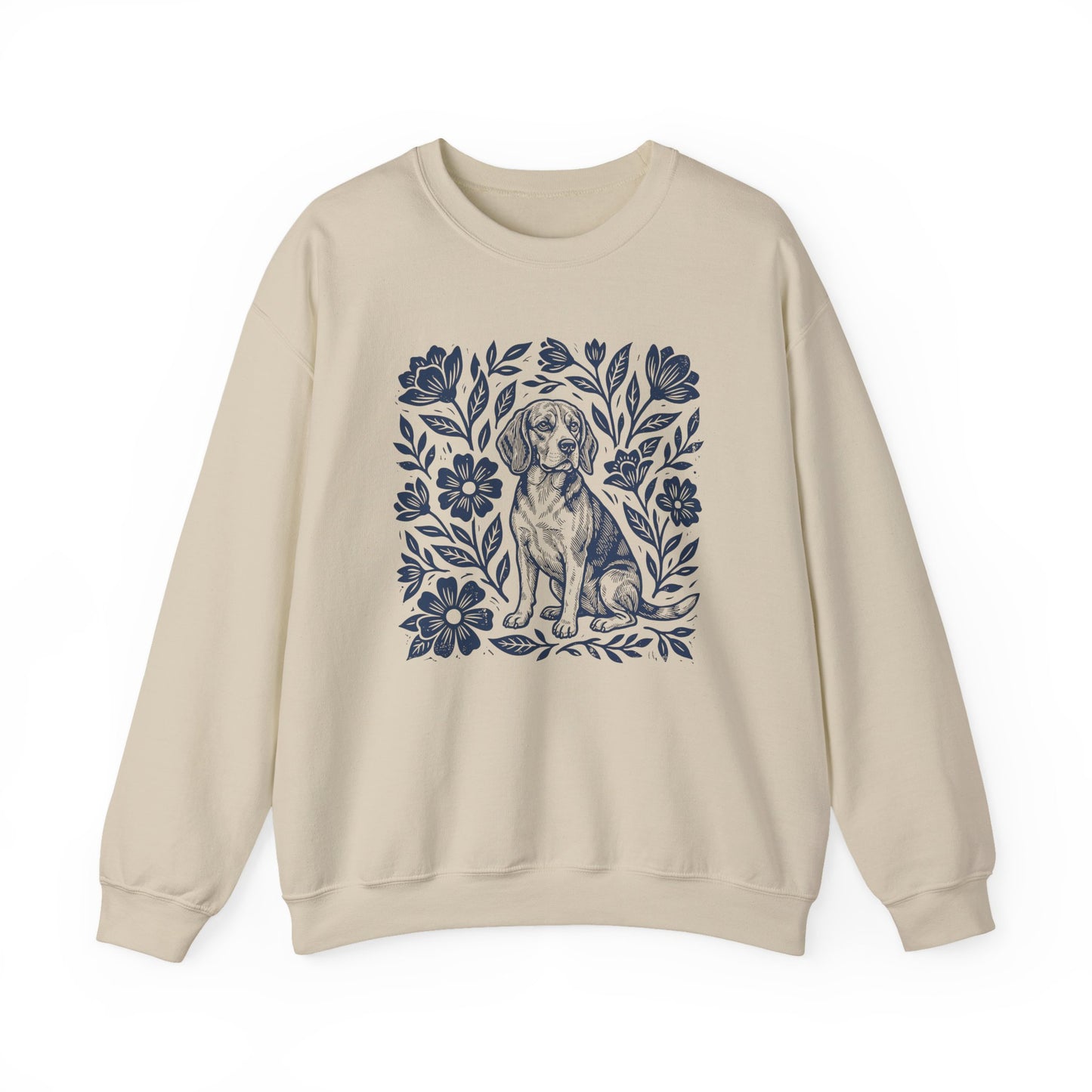 Beagle Linocut Crewneck Sweatshirt