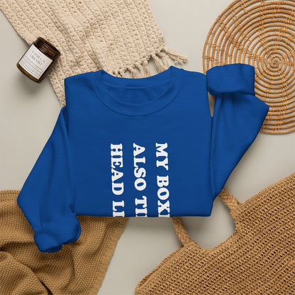 Boxer Tilt His Head Crewneck Sweatshirt