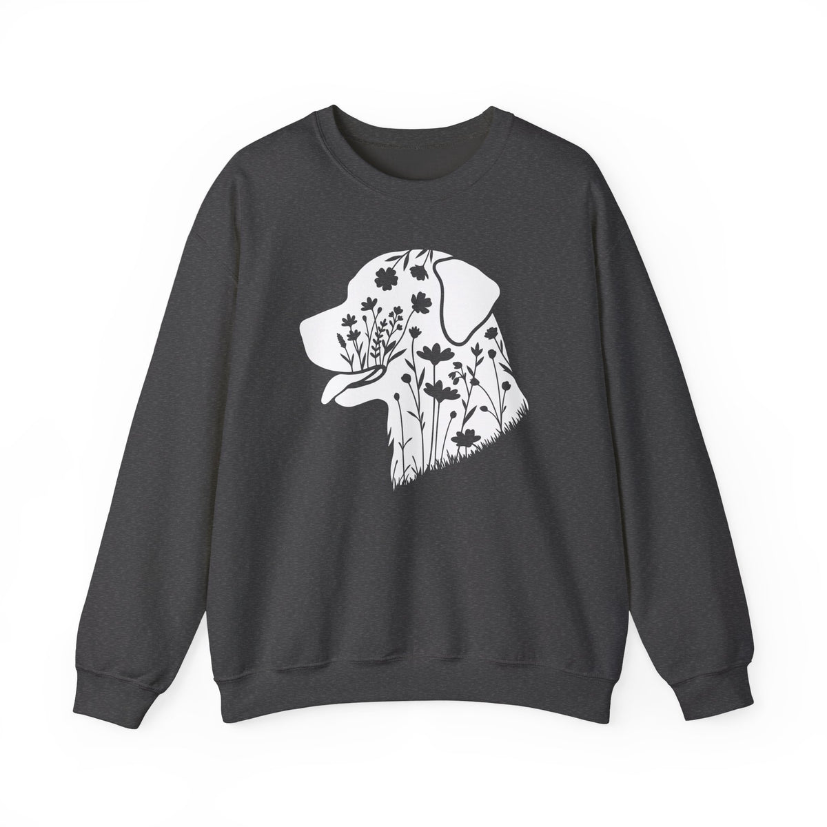 Rottweiler Flowers Crewneck Sweatshirt