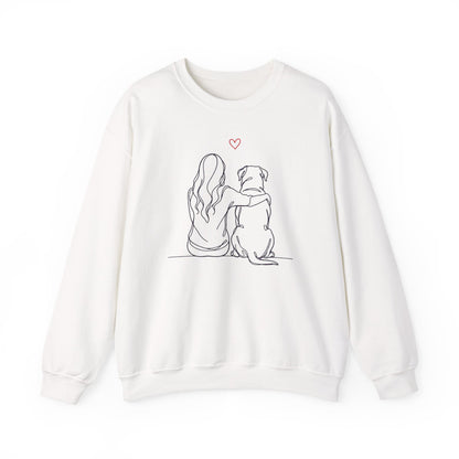 Rottweiler Hug Crewneck Sweatshirt