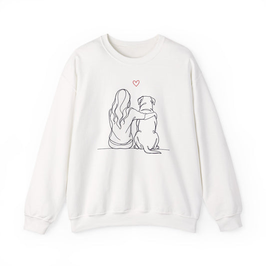 Rottweiler Hug Crewneck Sweatshirt