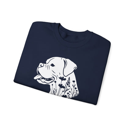 Boxer Flowers Crewneck Sweatshirt