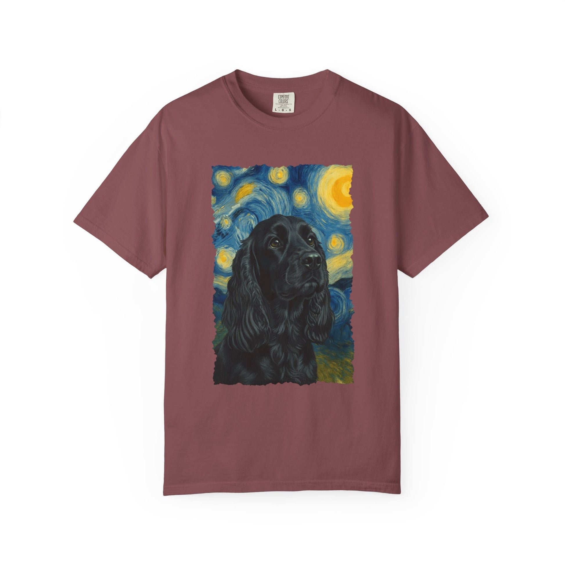Black Cocker Spaniel van Gogh Premium Tee