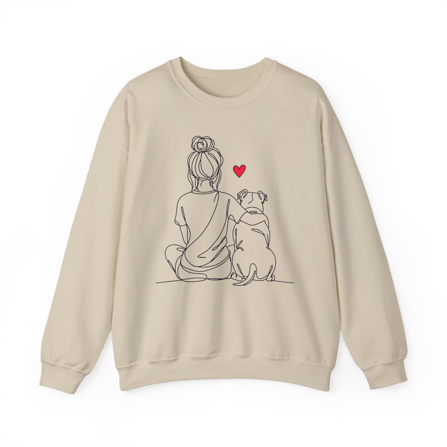 Pitbull Hug Crewneck Sweatshirt